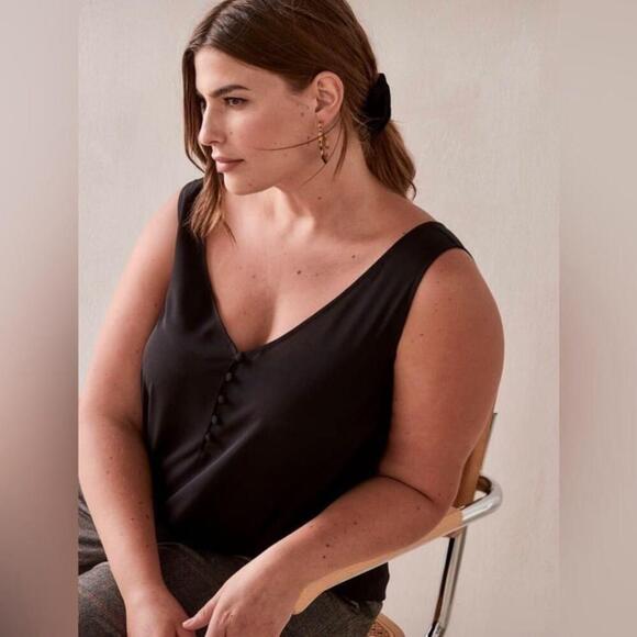 Addition Elle - Button-Front Cami - Picture 3 of 10